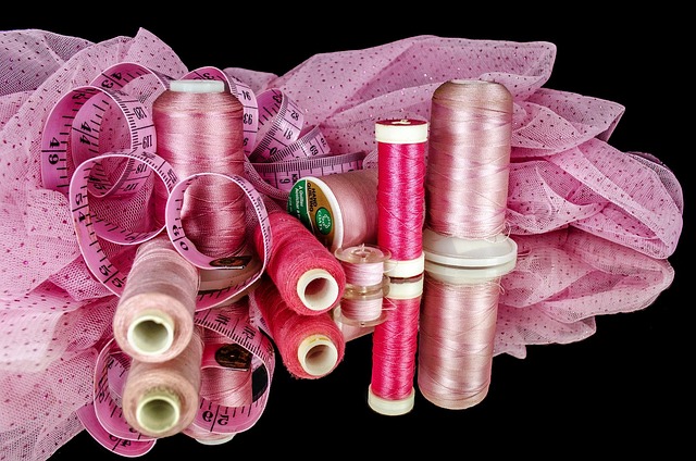 sewing studio fabric tools workspace